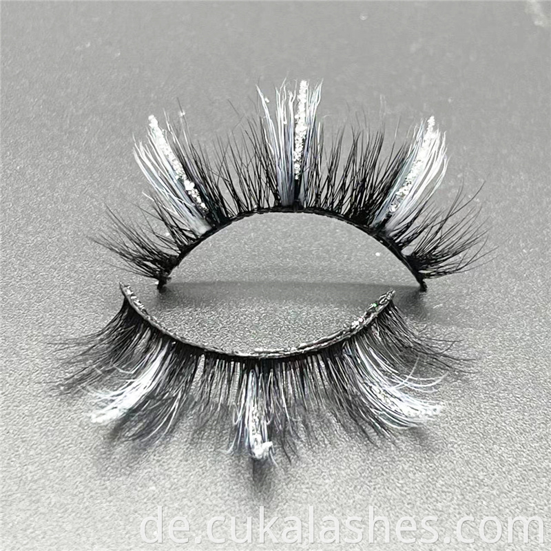 Silver Glitter Lashes